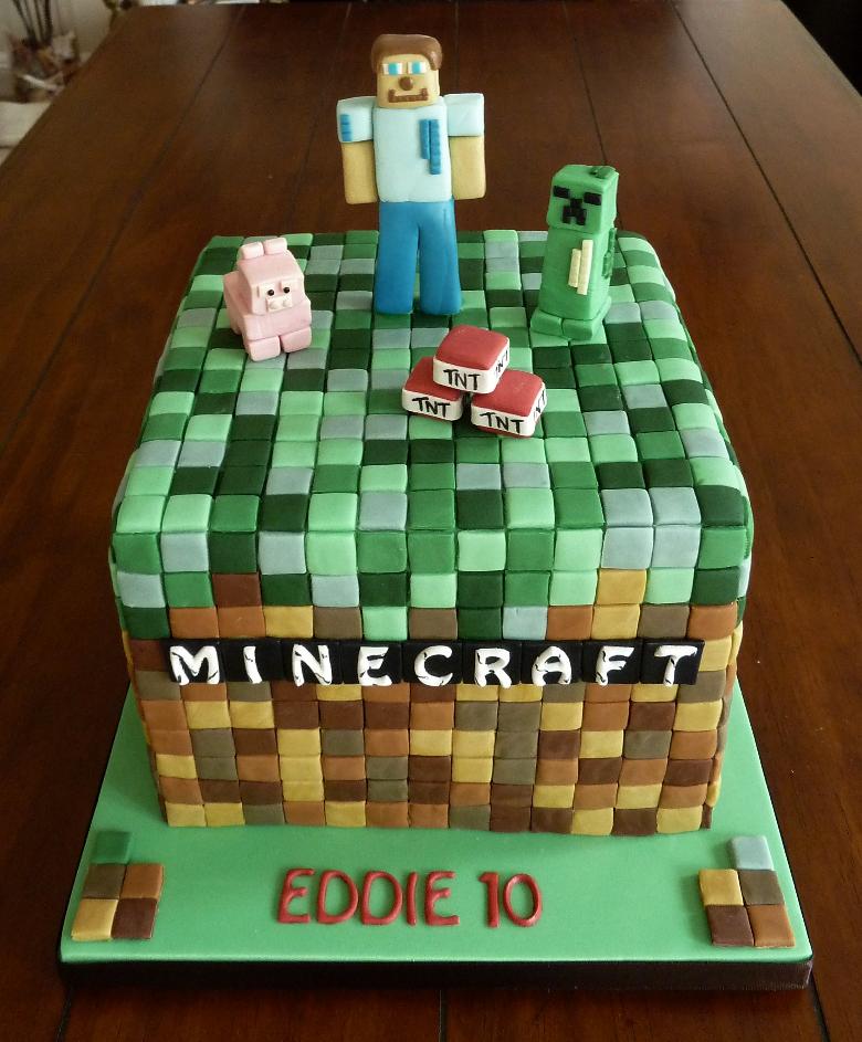 Minecraft Fondant Cupcakes